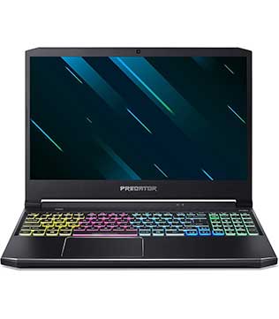 ACER PREDATOR HELIOS 300 PH315-53-72W3, 15.6 Inches, i7-10870H @ 2.20GHz, 16 GB RAM, 256 GB NVMe SSD, 1 TB HDD, NVIDIA GeForce RTX 3060, BLACK Laptop (Pre-owned)