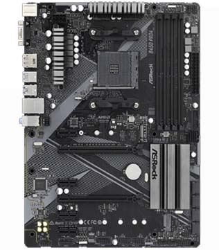 ASRock B450 Pro4 R2.0 Motherboard (Without I/O Shield) (Pre-owned)