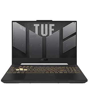 ASUS TUF Gaming A15 FA577NU, 15.6 Inches, AMD Ryzen 7 7735HS with Radeon Graphics @3.20 GHz, 16 GB RAM, 512 GB NVME SSD, NVIDIA GeForce RTX 4050, Black Laptop (Pre-owned)
