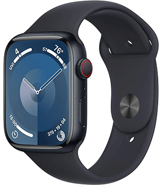 Apple Watch Series 9 (GPS 45mm) Midnight Aluminum Case With Midnight Sport Band (Pre-owned)