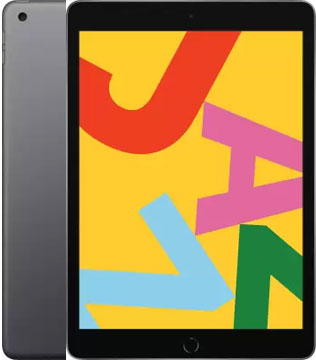 Apple iPad (7th Gen) (A2197) 32 GB ROM 10.2 inch with Wi-Fi Only (Space Grey) (Pre-owned)