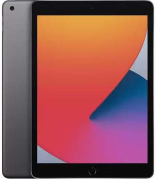 Apple iPad (8th Gen) (A2270) 128 GB ROM 10.2 inch with Wi-Fi Only (Space Grey) (Minor Scratches) (Pre-owned)
