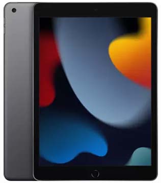Apple iPad (9th Gen) (A2602) 64GB 10.2 Inch with Wi-Fi Only (Space Grey) (Minor Scratches & White Spot On Display) (Pre-owned)