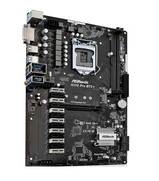 Asrock H110 PRO BTC Plus Motherboard (Pre-owned)