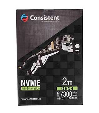 Consistent 2TB NVMe M.2 (CTNVMe0024G) Solid State Drive (Pre-owned)