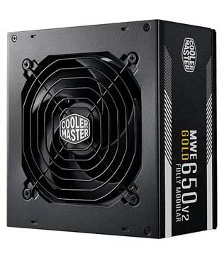 Cooler Master MWE 650 Watt V2 80 Plus Gold Power Supply