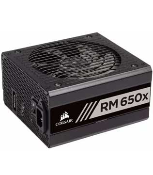 Corsair RMX Series RM650x 80+ Gold Certified 650 Watt Fully Modular Power Supply (Pre-owned)