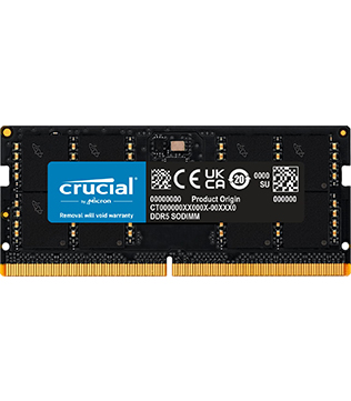 Crucial 32GB DDR5 4800MHz (CT32G48C40S5) (Black) Laptop RAM (Pre-owned)