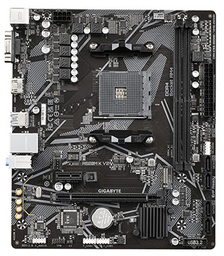 GIGABYTE A520M K V2 (Without I/O Shield) Motherboard (Pre-owned)