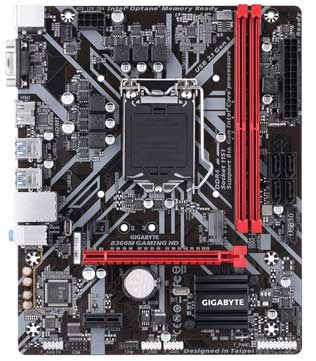 GIGABYTE B360M Gaming HD Motherboard (Without IO Shield) (Pre-owned)
