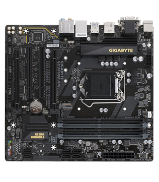 GIGABYTE GA-B250M-D3H Motherboard (Without I/O Shield) (Pre-owned)