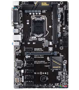 GIGABYTE GA-H110-D3A (Without IO Shield) Motherboard (Pre-owned)
