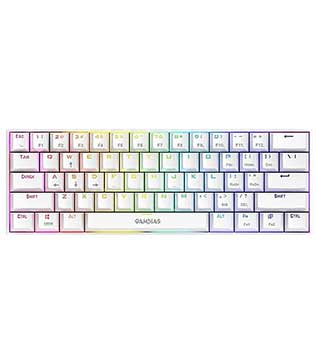 Gamdias Hermes E3 White Mechanical Gaming Keyboard Blue Switch With RGB Backlight Keyboard (Pre-owned)