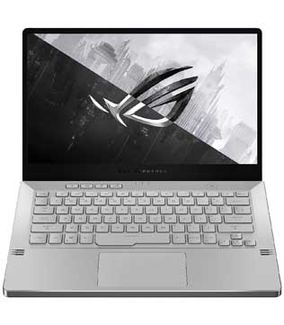 ASUS ROG ZEPHYRUS G14 GA401IU, 14 Inches, AMD Ryzen 7 4800HS with Radeon Graphics @(2.90 GHz), 16 GB RAM, 512 GB NVME SSD, NVIDIA GeForce GTX 1660 Ti, Moonlight White with Anime Matrix Laptop (Pre-owned)