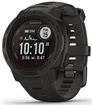 Garmin Instinct Solar (Graphite) Smart Watch (Pre-owned)
