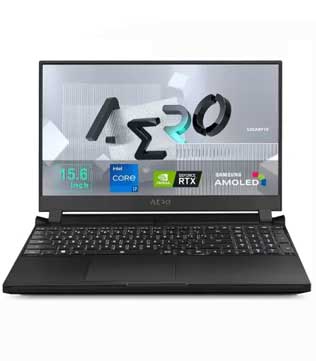 Gigabyte AERO 5 (KE4-72IN614SO) 15.6 inch UHD (OLED/60Hz)/ RTX 3060 6G / i7-12700H / 8GB*2 DDR4 3200MHz/ 1TB M.2 SSD(PCIe/NVMe) / Windows 11 Home/64bit + Office 365/ X-Rite & Pantone® Certified Display Laptop