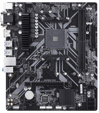 Gigabyte B450M S2H Motherboard (Without I/O Shield) Motherboard (Pre-owned)