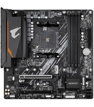 Gigabyte B550M AORUS ELITE Motherboard (Without I/O Shield) (Pre-owned)