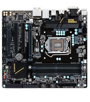 Gigabyte H170M D3H Motherboard (Pre-owned)
