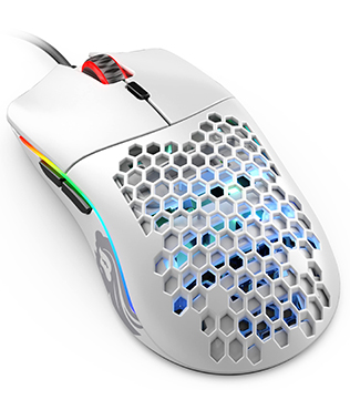 Glorious Model O (Minus) Ambidextrous Wired Gaming Mouse (Matte White)(Missing USB Dongle) (Pre-owned)