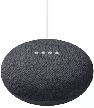 Google Nest Mini (2nd Gen) with Google Assistant Charcoal (Pre-owned)