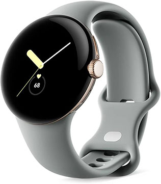 Google Pixel Watch 2 41mm Champayne Gold Case/ Hazel Active Band Smart Watch (Pre-owned)