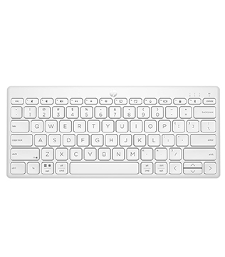 HP 350 Compact Multi-Device Bluetooth Keyboard (White) (Pre-owned)