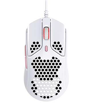 HyperX Pulsefire Haste Gaming USB Mouse Ultra Lightweight PINK Honeycomb Shell (Pre-owned)