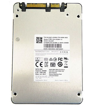 Lite On CV3 Series 256GB 2.5Inch Internal Solid State Drive (Pre-owned)