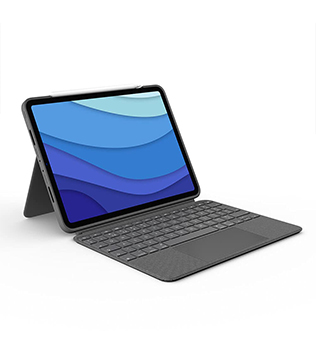 Logitech Combo Touch Keyboard for iPad Pro 11-inch (1st, 2nd and 3rd gen) (Grey) (Pre-owned)