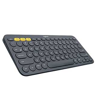 Logitech K380 Wireless Multi-Device Bluetooth Keyboard for Windows, Apple iOS (Black) (Pre-owned)