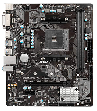 MSI B450M-A PRO MAX II Motherboard (Without I/O Shield) (Pre-owned)