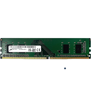 Micron 4GB DDR4 2666MHz ()MTA4ATF51264AZ-2G6E1 Desktop RAM (Pre-owned)
