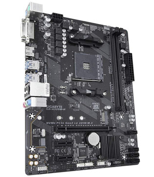 Gigabyte GA-A320M-H (Without I/O Shield) Motherboard (Pre-owned)