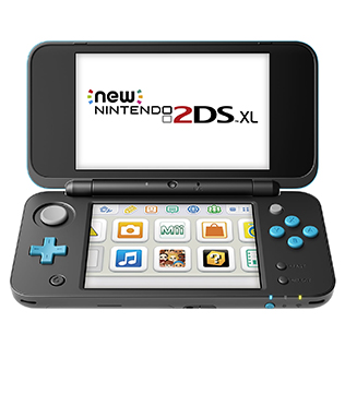 Nintendo 2DS XL Console with 2 Games (The Legend of Zelda A Link Between Worlds, Pokemon Sun) (Pre-owned)