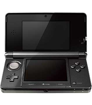 Nintendo 3DS Console, Cosmo Black with 1 Games included (Pre-owned)