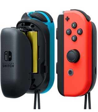 Nintendo Switch Red & Blue Joy-Con AA Battery Pack Pair (Pre-owned)