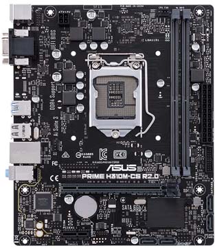 Asus PRIME H310M-CS R2.0 Motherboard (Without IO Shield) (Pre-owned)