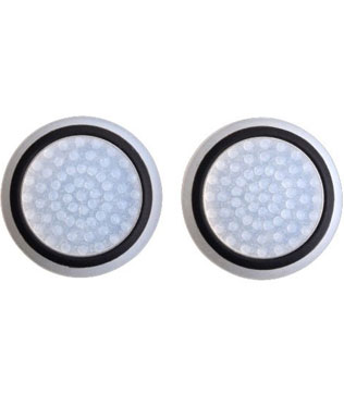 PS5 DualSense Controller Grip Caps Black & White (1 pair, 2 pieces)