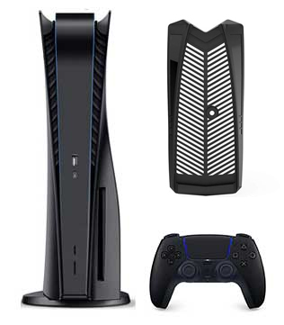 Sony PlayStation 5 (Custom Black) with Vertical Stand Only (Pre-owned)