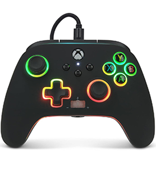 PowerA Enhanced Wired Gaming Controller for Xbox Series X/S or Xbox One, Green/Blue (Officially Licensed) (Pre-owned)