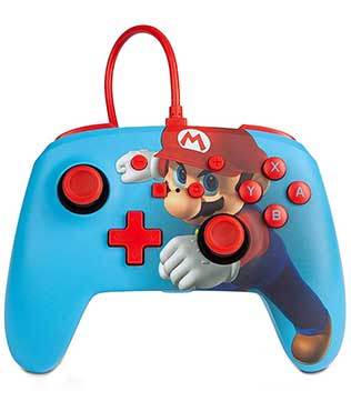 PowerA Mario Punch Nintendo Switch Enhanced Wired Controller (Pre-owned)