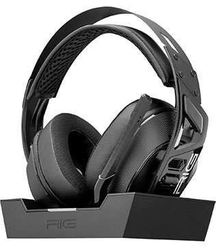 RIG 900 MAX Wireless Gaming Headset with Bluetooth for Xbox, PlayStation, and PC With Multi-Function Charging Base (Black) (Pre-owned)