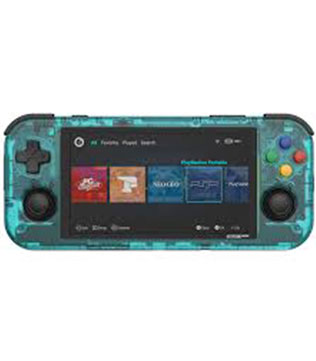 Retroid Pocket 3 Plus Retro Game Handheld Console (Clear Blue) (Scratches, Pre-owned)