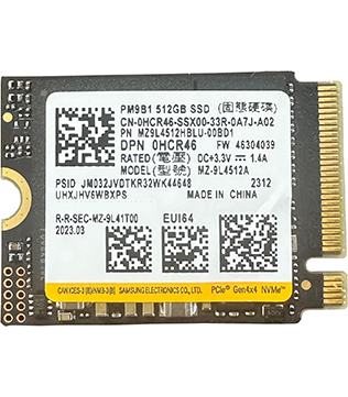 SAMSUNG 512GB M.2 NVMe (MZ-9LQ512C) Internal Solid State Drive (Pre-owned)