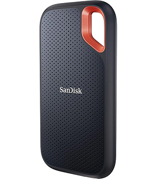 Sandisk Extreme Portable 2TB TypeC Smartphone Compatible External Solid State Drive (Black) (Pre-owned)
