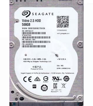 Seagate 500 GB 5400 RPM 2.5Inch (ST500VT000) Internal Hard Disk Drive (Pre-owned)