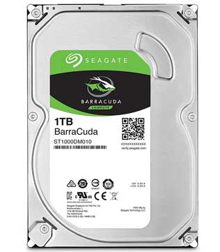Seagate BarraCuda 1 TB 3.5-Inch 7200 RPM (ST1000DM010) Desktop Hard Disk Drive (Pre-owned)