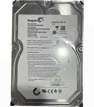 Seagate Barracuda 1TB 7200 RPM 3.5 inch (ST31000524AS) Desktop Internal Hard Disk Drive (Pre-owned)