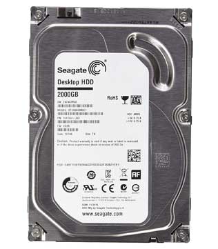 Seagate Barracuda 2TB 7200 RPM 3.5Inch (ST2000DM001) Internal Hard Disk Drive (Pre-owned)